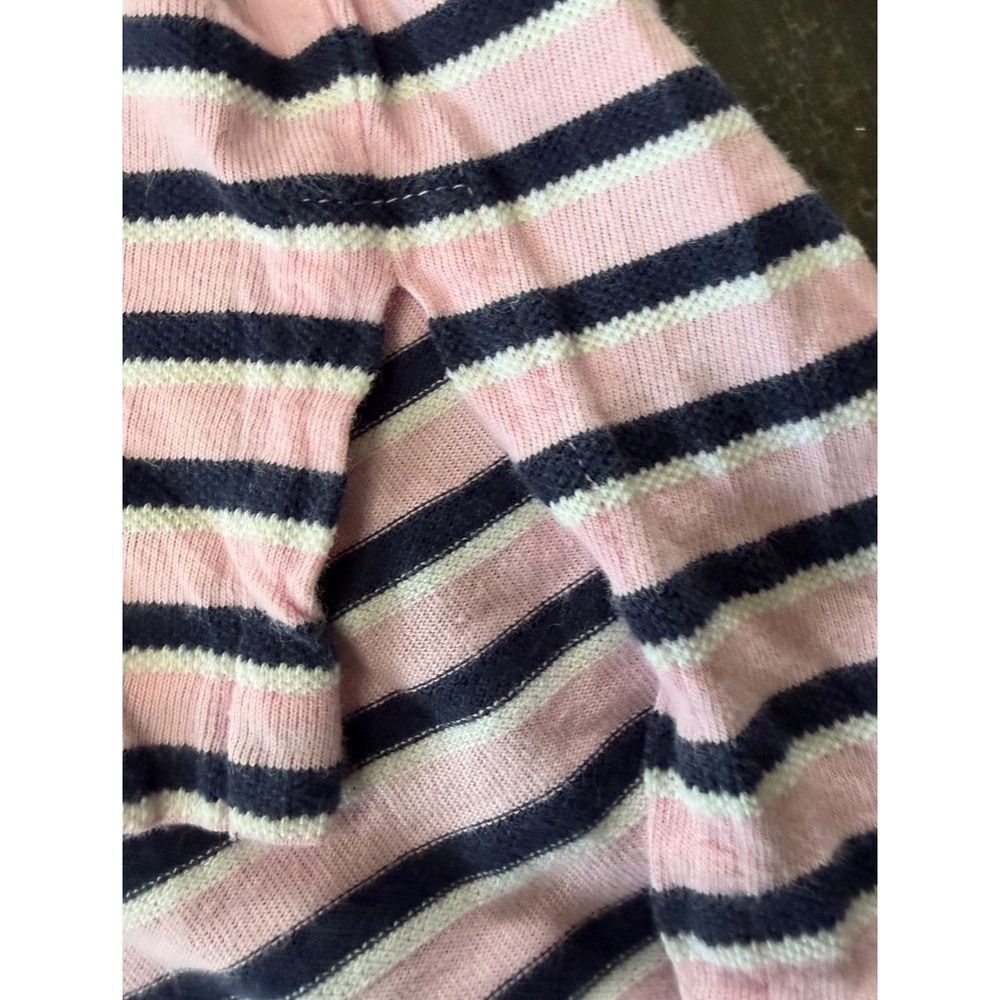 Polo Ralph Lauren Men L Pink Navy Blue Striped Short Sleeve Polo Shirt Cotton - Picture 5 of 9